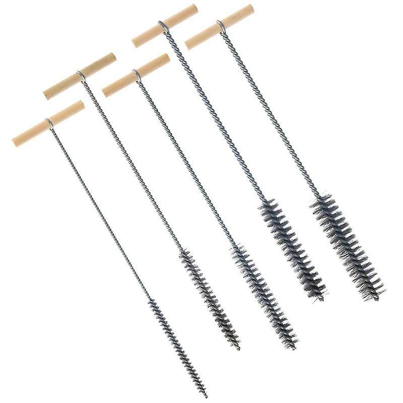 Drill Hole Brush Set 8/12/16/20/25mm Cleaning Brush Stainless Steel Hole Brushes Cleaning Brush for