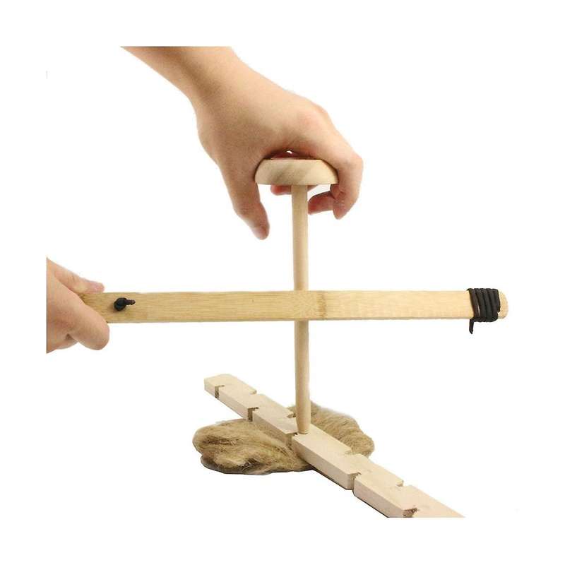 Drilling Wood to Make Fire Upgrade Double Drill Pipe Outdoor Fire Tools Survival Wood Make