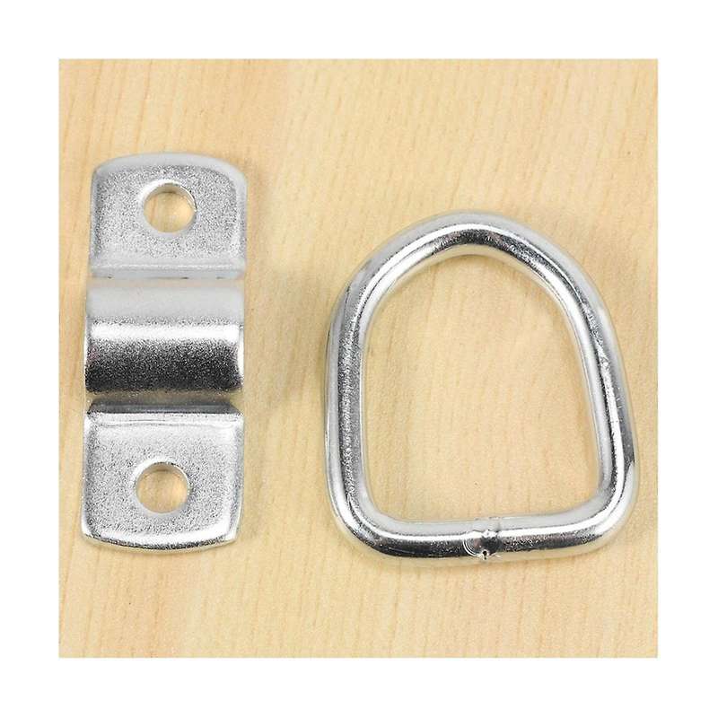 D-ring Tie Downs 1/4 Inch Anchor Lashing Ring for Loads On Trucks Heavy Duty Tie Down Ring with Mou
