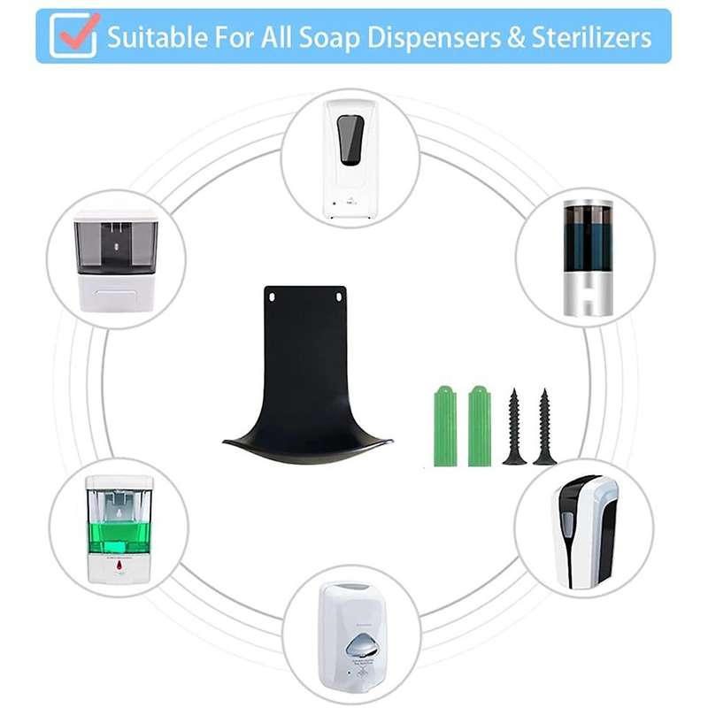 Drip Tray Compatible Automatic Soap Dispenser, Wall Mount and Dispenser, Prevent Dripping and Sprayi