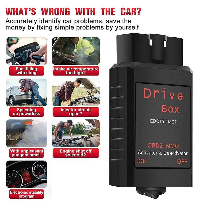 Drive Box Edc15/me7 Obd2 Immo Deactivator Activat Obd2 Drive Box Immo Deactivator Activator Car Acc