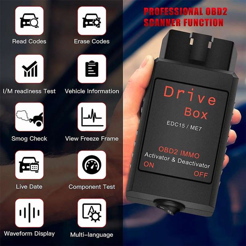 Drive Box Edc15/me7 Obd2 Immo Deactivator Activat Obd2 Drive Box Immo Deactivator Activator Car Acc
