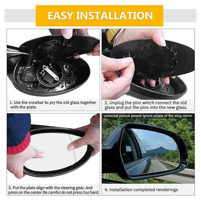 Driver Left Side Rear View Heated Mirror Glass for - E-Class W211 2002-2008 W203 00-2004 2038100121