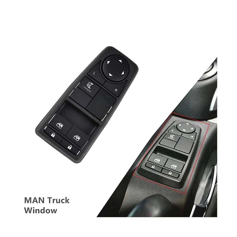 Driver Side Control Switch for Man Tgs Tgx Tgl Tgm Trucks Window Control Switch 81258067094