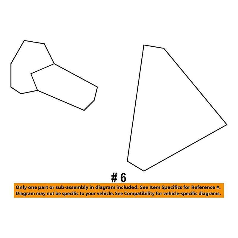 Driver Side Interior Mirror Trim Cover 25838246 for 2007-2014 Door Inside Triangle Caps