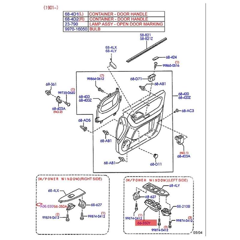 Driver Side Power Master Window Lock Switch Lift Control Button 3L8Z-14529-AA for Escape 2001-2007