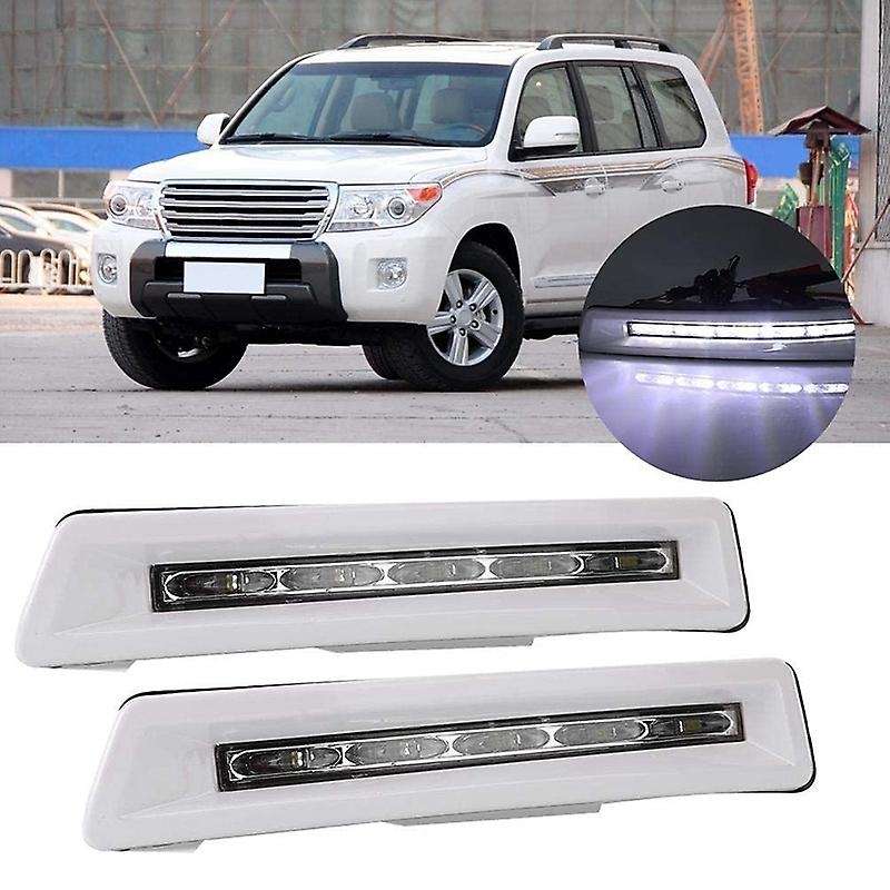 DRL Daytime Running Light, Pair Of 12V LED DRL Daytime Running Lights Fit for Land Cruiser FJ200 201