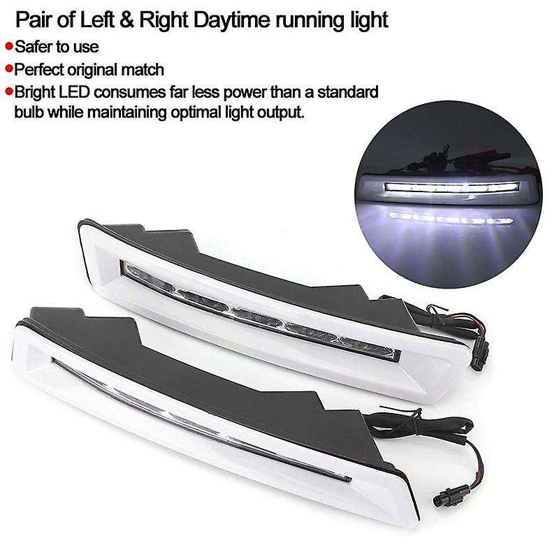 DRL Daytime Running Light, Pair Of 12V LED DRL Daytime Running Lights Fit for Land Cruiser FJ200 201