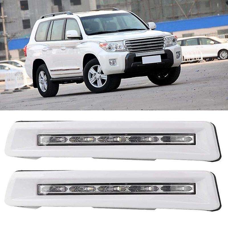 DRL Daytime Running Light, Pair Of 12V LED DRL Daytime Running Lights Fit for Land Cruiser FJ200 201