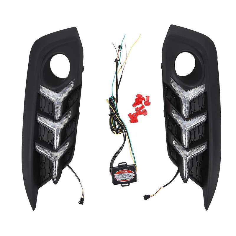 DRL LED Daytime Running Light Yellow Signal Lamp for 2016-2018