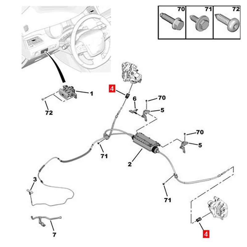 Drum Brake Adjuster Cable Guide 471911 Compatible 508 C5
