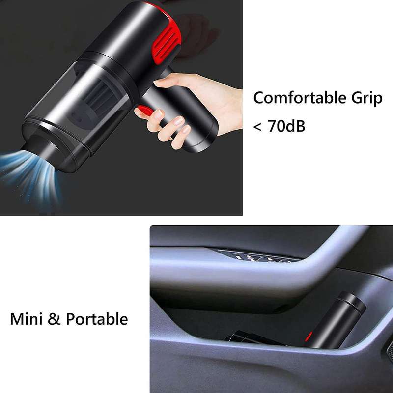 Dry and Wet Cleaner Mini Portable Handheld Vacuum Cleaner Electrically Rechargeable Home Car Dust Co