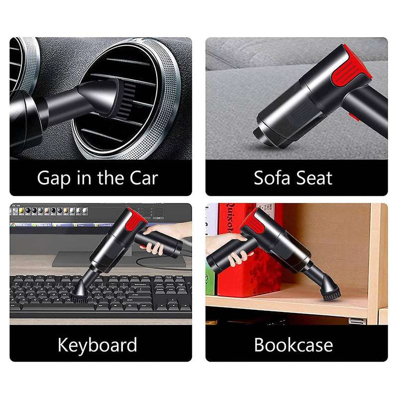 Dry and Wet Cleaner Mini Portable Handheld Vacuum Cleaner Electrically Rechargeable Home Car Dust Co