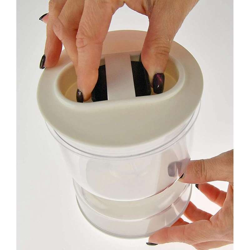 Dry and Wet Dispenser Pickles and Olives Hourglass Jar Container
