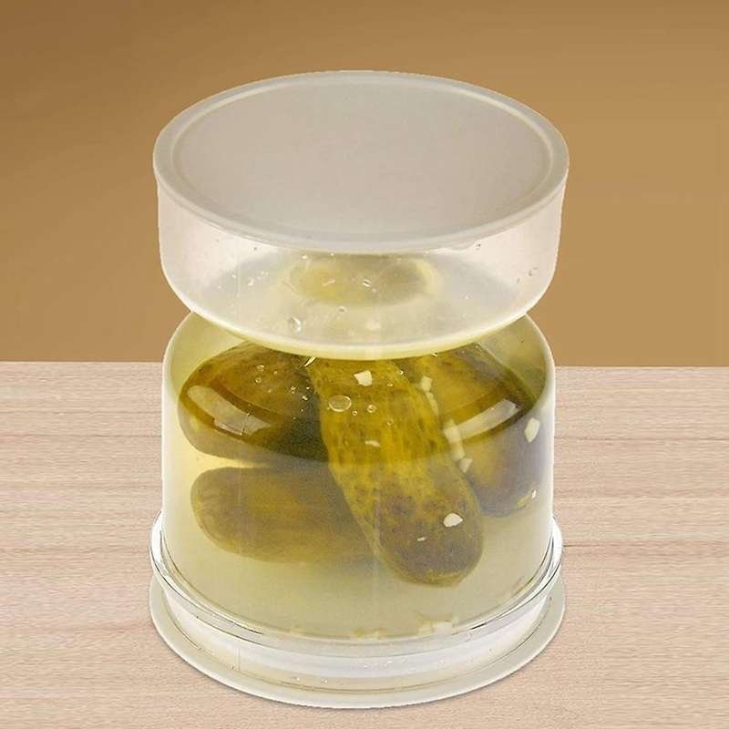Dry and Wet Dispenser Pickles and Olives Hourglass Jar Container