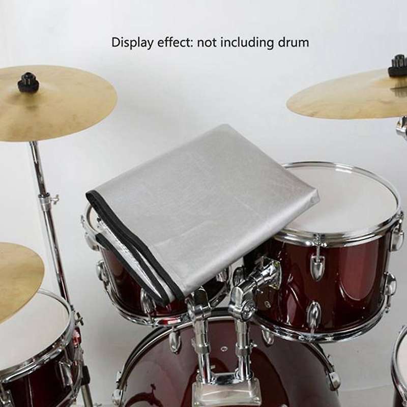 Drum Set Cover - Premium Black Waterproof 420d Oxford Fabric with Silver Coating - Anti Uv-rays Pro