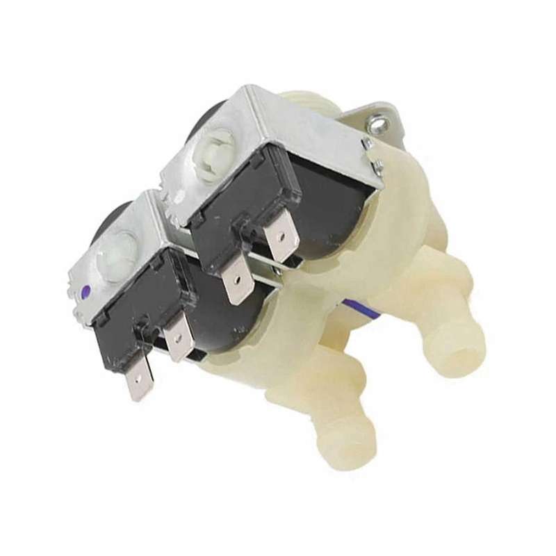 Drum Washing Machine Inlet Water Valve Dual Heads Inlet Magnetic Valve for Cylinder Washing Machine