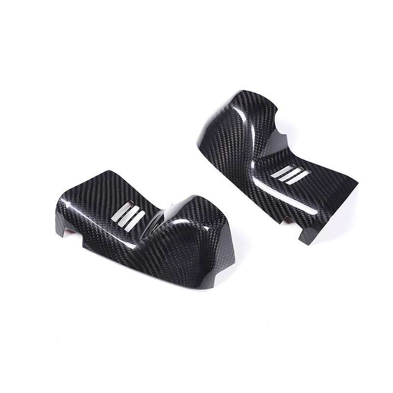 Dry Carbon Fiber Car Interior Rearview Mirror Decor Cover Trim for A90 2019-2022 Interior Accessori
