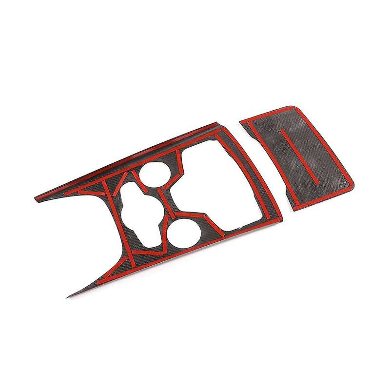 Dry Carbon Fiber Car Center Console Gear Shift Panel Decoration Trim for Stelvio 2020-2022 Accessori