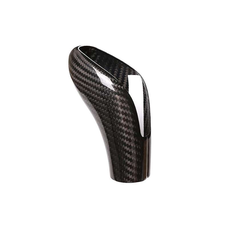 Dry Carbon Fiber Car Gear Shift Head Knob Decorative Cover Trim for /Stelvio 2020-2021 Accessories
