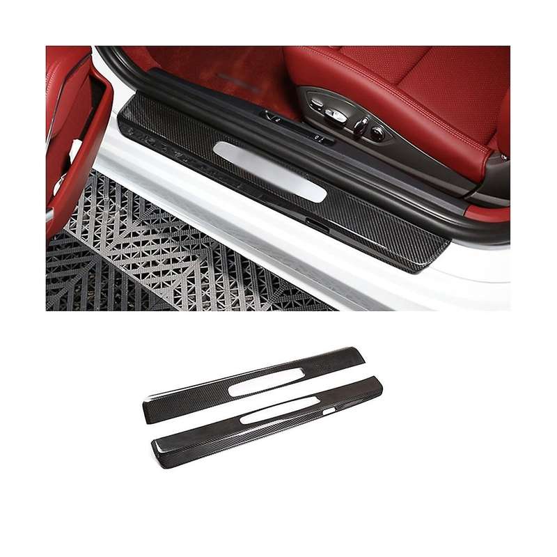 Dry Carbon Fiber Welcome Pedal Cover for 718 2016-2019 2010-2017 External Threshold Pedal Accessorie