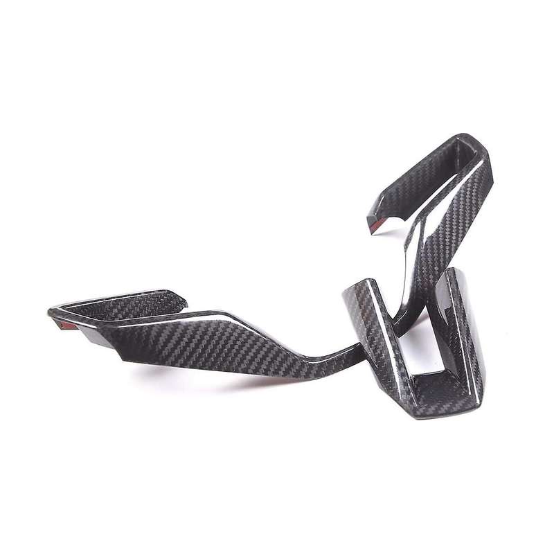 Dry Carbon Fiber Car Steering Wheel Button Frame Cover Trim Kit for 911 Taycan 2019-2023 Accessorie