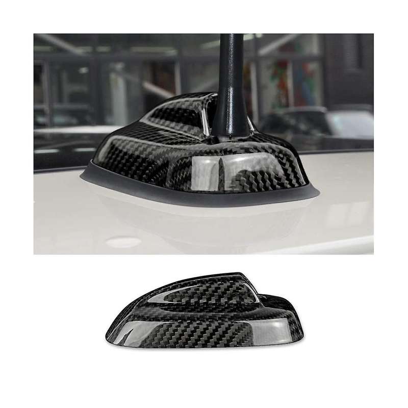 Dry Carbon Fiber for F55 F56 2013-2020 Accessories Car Roof Fin Antenna Signal Aerials Cover Sticker