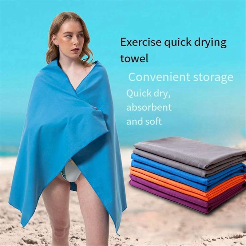 Dry Towel - 3 Size Pack Of Portable Microfiber Travel Towels Bag - Fast Drying Towel Set