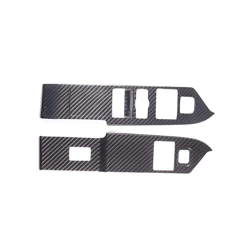 Dry Carbon Fiber Window Lift Switch Frame Cover Trim for 90 2020-2023 LHD Interior Accessories
