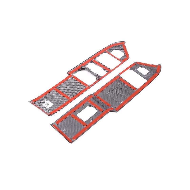 Dry Carbon Fiber Window Lift Switch Frame Cover Trim for 90 2020-2023 LHD Interior Accessories