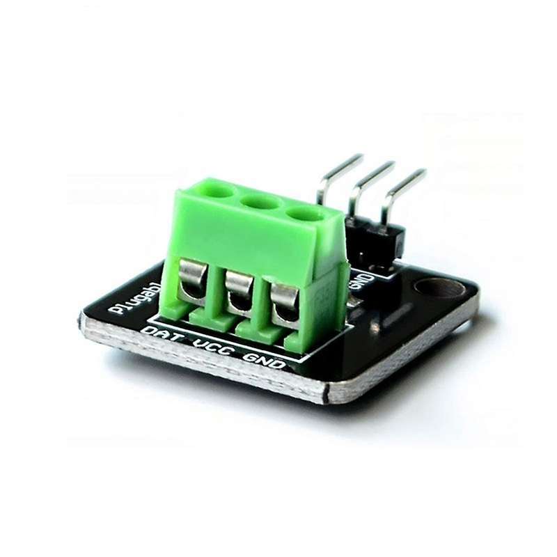 DS18B20 Temperature Sensor Module Kit Waterproof 100CM Digital Sensor Cable Probe Terminal Adapter
