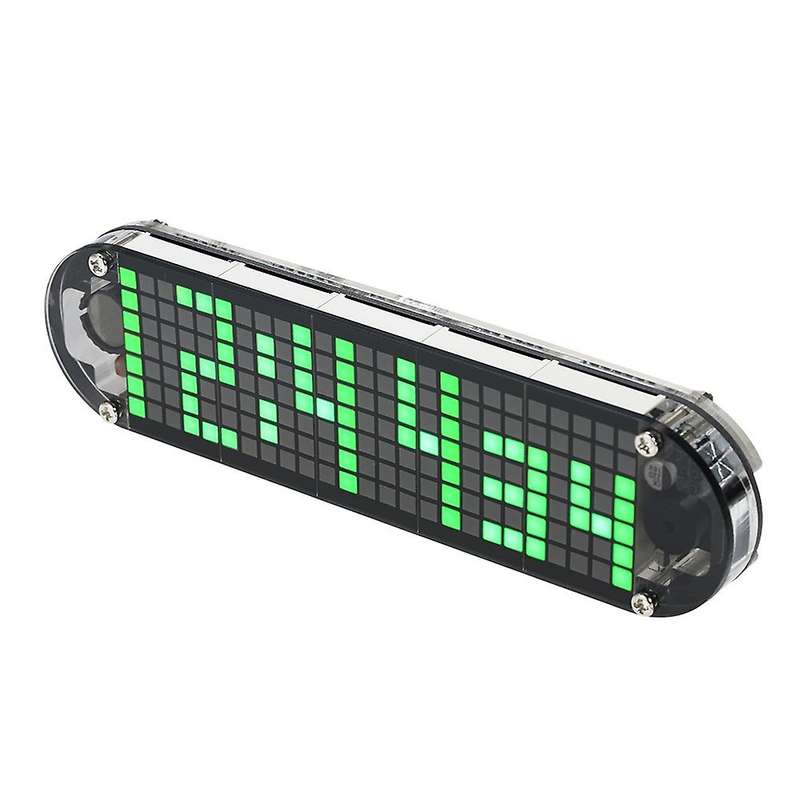 DS3231 Diy Clock Kit 4 Digital Tube Green Led Time Week Temperature Date Display with Clear Case Cov