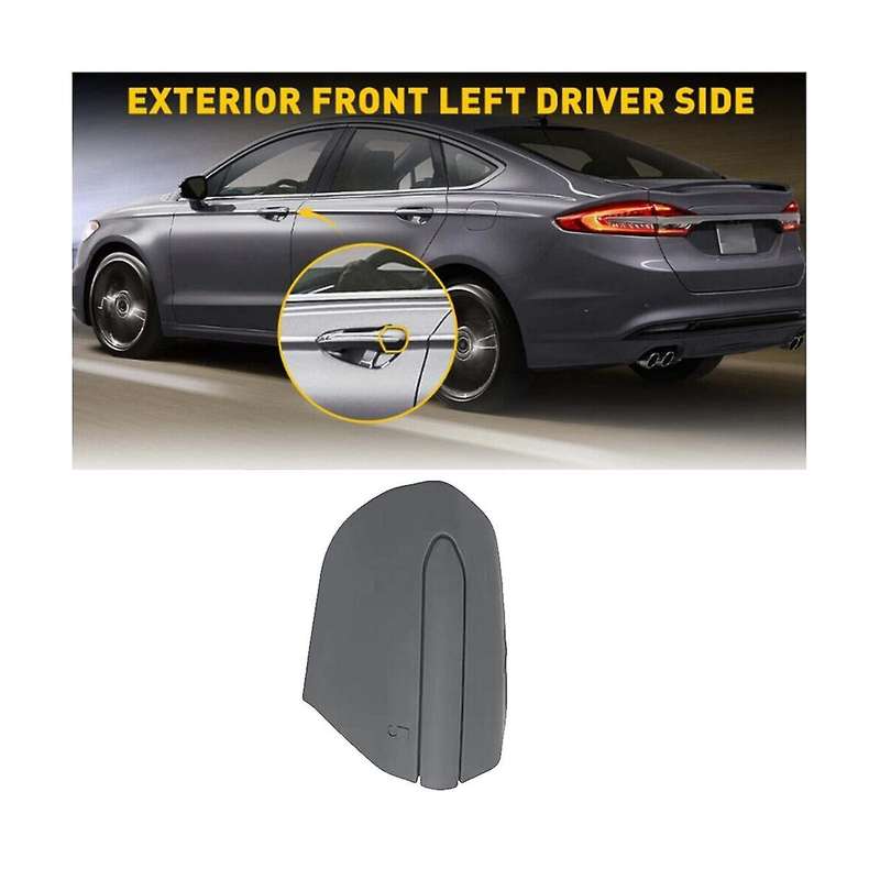DS7Z-54218A15-DC Car Front Left Door Handle Lock Bezel Cover for Edge 2015-2020 Gray