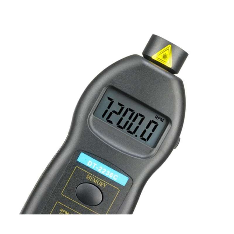 Dt2236c Speed Detector Meter Laser Tachometer Dt 2236c Led Digital Optical Contact Tachometer Detect