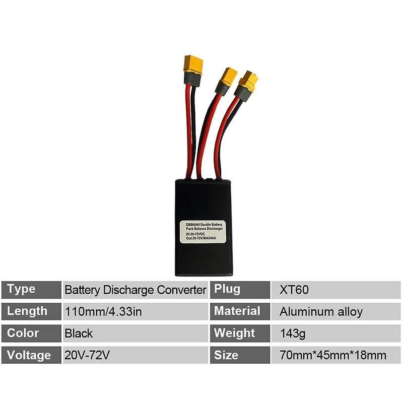 Dual Battery Controller Adjustable 2 Batteries Scooter Controller Riding Gear