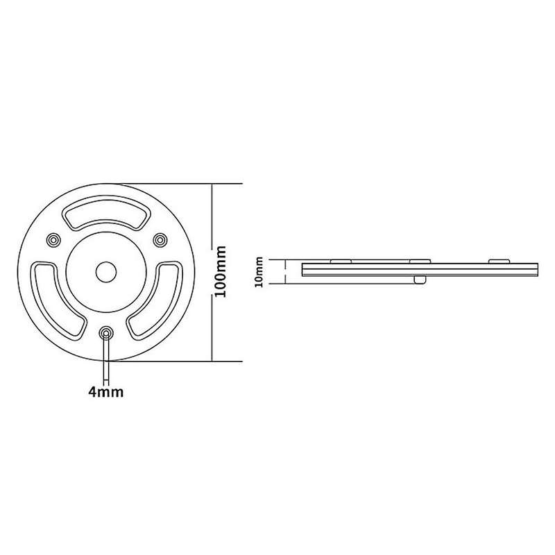 Dual Blue/White/Warm Touch-Dimmer LED Lamp 12-30V DC LED Circular Roof Ceiling Light Caravan RV Mari