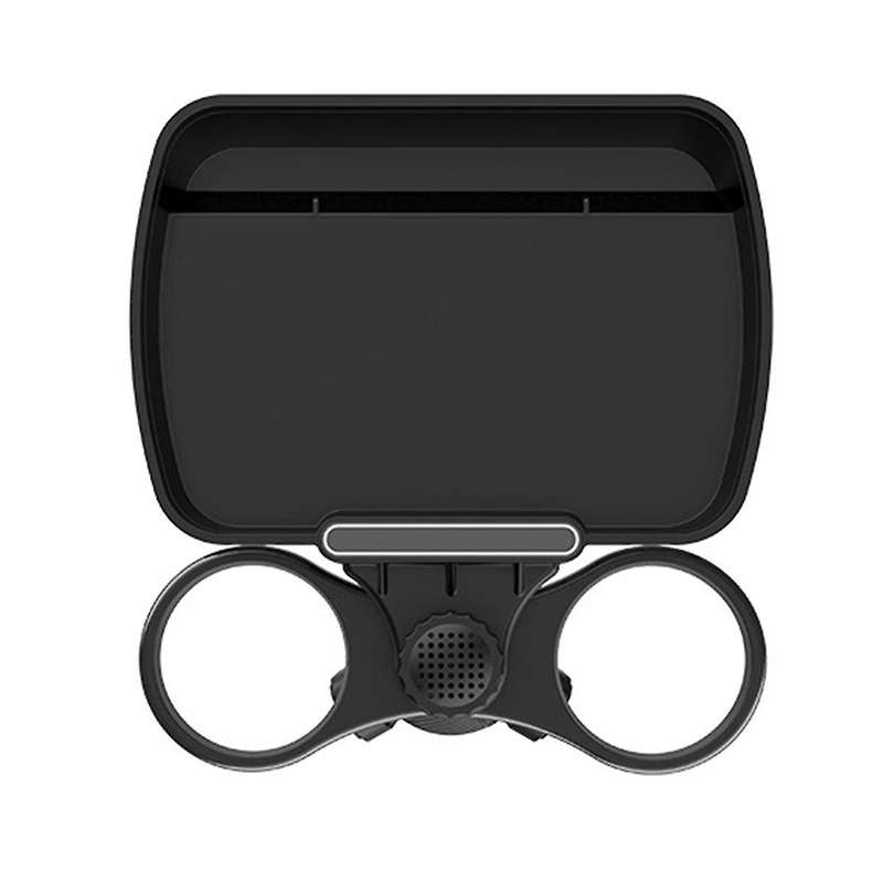 Dual Cup Holder Expander Adjustable for 360rotating Multifunctional Car Seat Cup Holder Snack Tray D