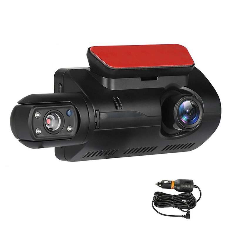 Dual Dash Cam Front and Inside 1440P+1080P Car Black Box Dash Camera 3 Inch IPS Camera Recorder Nigh