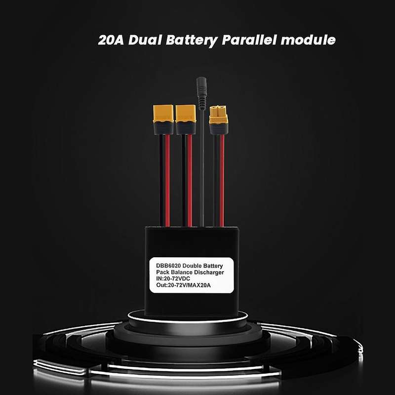 Dual Battery Discharge Converter Connection Adapter 12V-72V 30A Module Balanced Discharge