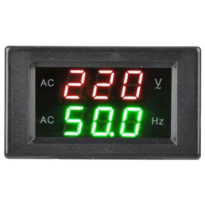 Dual Display Voltmeter LED Detector Digital AC Monitor Gauge Panel Ammeter Generator Transformer for