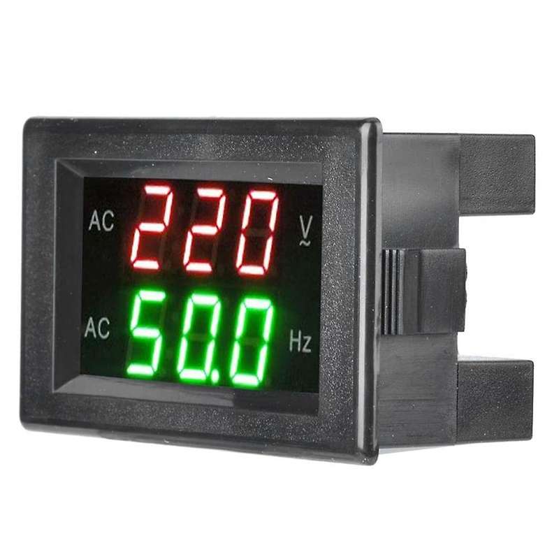 Dual Display Voltmeter LED Detector Digital AC Monitor Gauge Panel Ammeter Generator Transformer for
