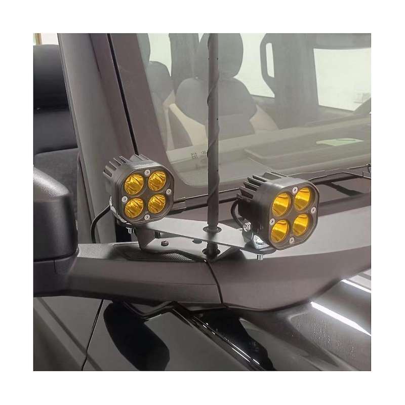 Dual Lamp Side Pillar Mounting Brackets Work Light Mounting Holder Support for 2021 2022 2023 Acces