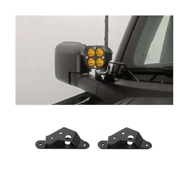 Dual Lamp Side Pillar Mounting Brackets Work Light Mounting Holder Support for 2021 2022 2023 Acces