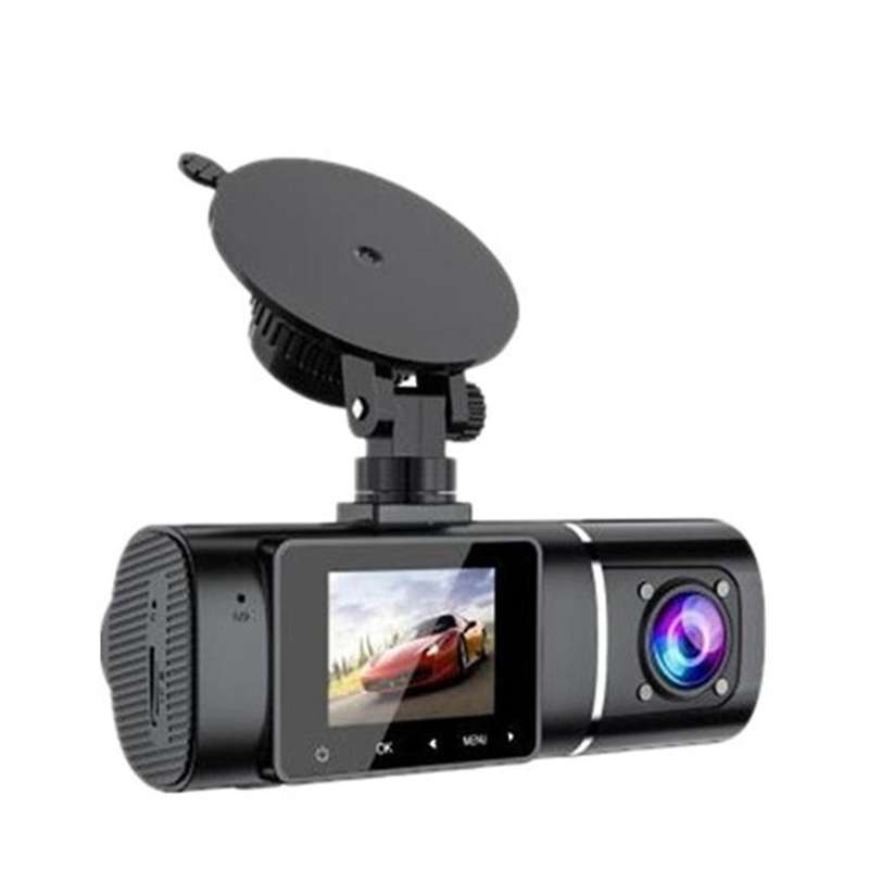 Dual Lens Dash Cam FHD 1080P Front Inside Cabin 1.5Inch LCD Display Car Camera Driving Recorder for