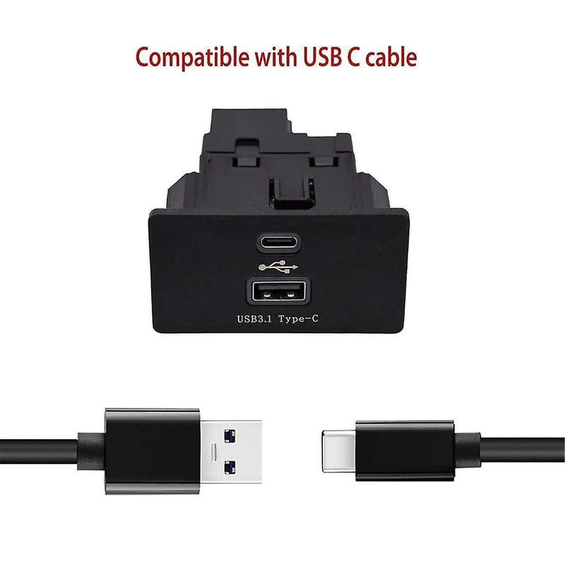 Dual USB CarPlay Interface Module W/ Type-C for 2016-2020 HC3Z-19A387-B