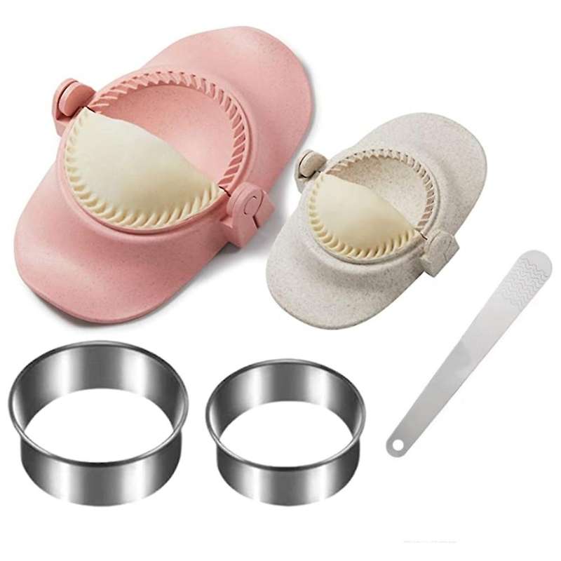 Dumpling Maker, Dumpling Dough Press Mold Set with Ring Cutter and Stuffing Spoon, Kitchen Gadget F