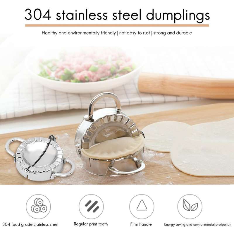 Dumplings Maker,7 Pack Stainless Steel Easy Pie Ravioli Empanadas Press Mold,pierogi Cutter Wrapper