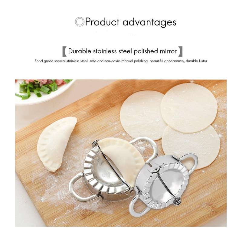 Dumplings Maker,7 Pack Stainless Steel Easy Pie Ravioli Empanadas Press Mold,pierogi Cutter Wrapper