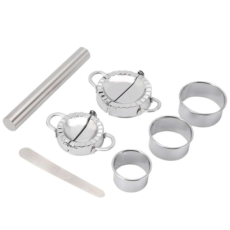 Dumplings Maker,7 Pack Stainless Steel Easy Pie Ravioli Empanadas Press Mold,pierogi Cutter Wrapper