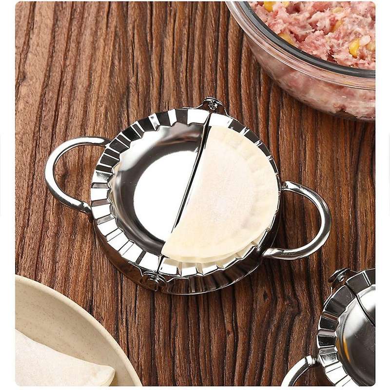 Dumplings Maker 8 Pcs, Press Mold Set and Cutter for Chinese Wonton, Gyoza Skin